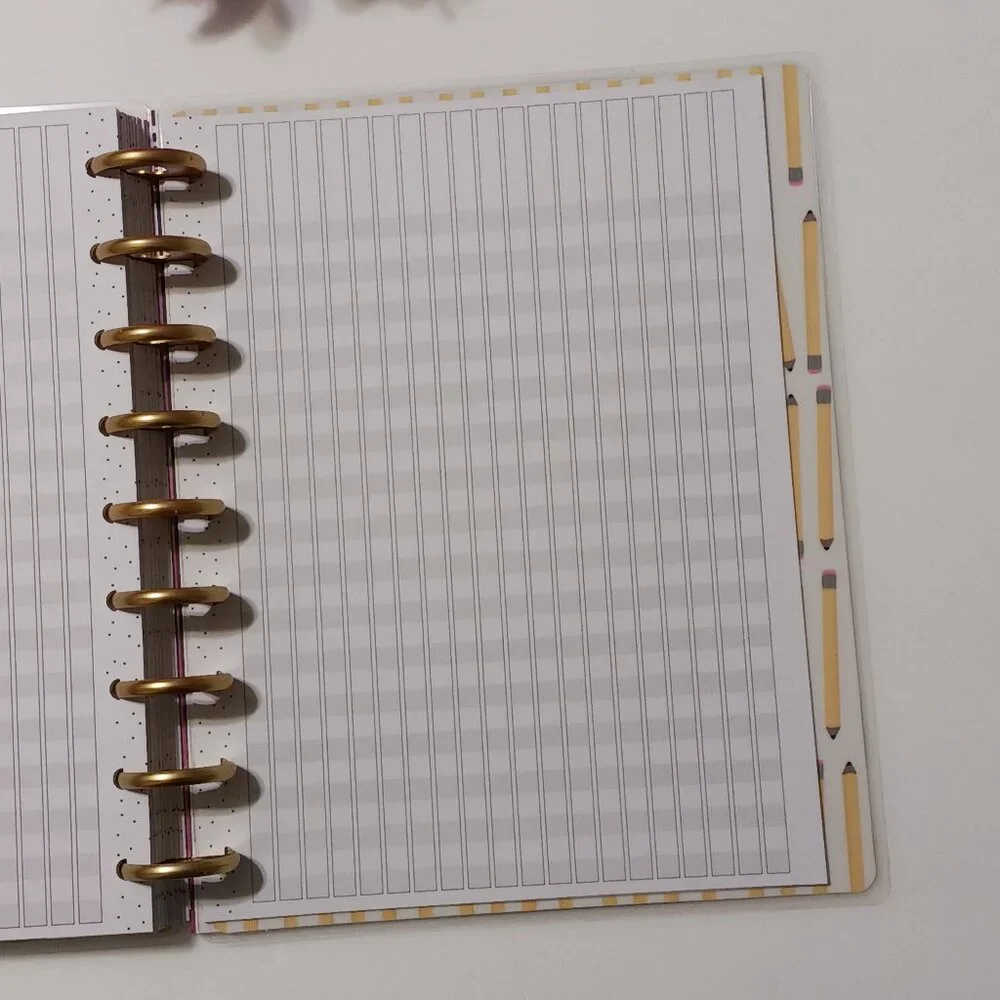 The Happy Planner 12-month Teacher Planner - Undated (Lined Vertical Layout)